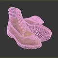 Yellow Leather Work Boots With Durable Treaded Rubber Sole And Comfortable Lace Up Design