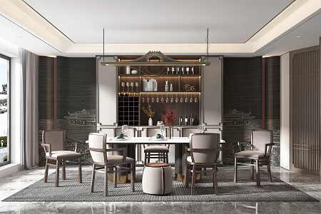 New Chinese Restaurant 3d model