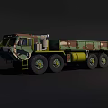 Military Camouflage Utility Truck With 8 Wheel Design And Cargo Bed