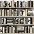 Books And Magazines On Shelf With Varied Colors And Designed Spines Neatly Arranged