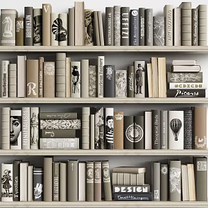 Books and Periodicals 3d model