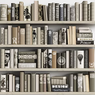 Books and Periodicals 3d model