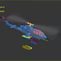 Military Attack Helicopter With White Body Rotor Blades Missile Armament And Cockpit