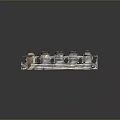 Detailed Classical Architectural Model Featuring Marble Columns Arches Steps And Statues