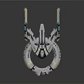 Futuristic Ring Shaped Spacecraft With Winged Structure For Cosmic Exploration Missions