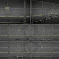 Chain Link Fence Panels With Metal Frames And Secure Gates Design 3d model