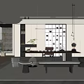 Modern Tea Room 3d model