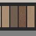 Wooden Wall Panels Collection Featuring Various Natural Shades For Interior Design 3d model