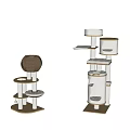 Cat climbing frame 3d model