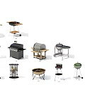 Various Outdoor Stove Designs With Metal Frames Portable Stands And Grill Tops