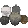 Handcrafted Ceramic Vessels In Various Sizes With Rustic Texture And Neutral Tones