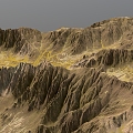 Mountains Mountain Valley Canyon Cliff Cliff Big Mountain Highland Glacier Terrain Cliff Green Mountain 3d model