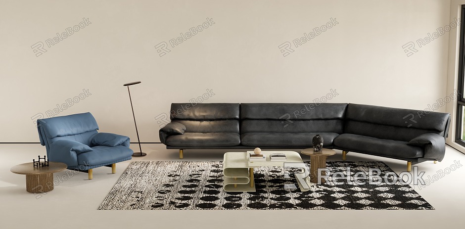 Modern Baxter Sofa Coffee Table Combo model