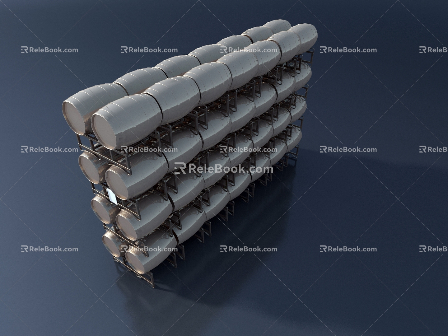 modern industrial equipment 3d model