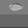 Modern Geometric LED Ceiling Light With Sleek Curved Lines Design