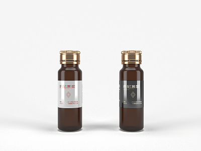 Modern Medicine Bottle Oral Liquid Packaging model