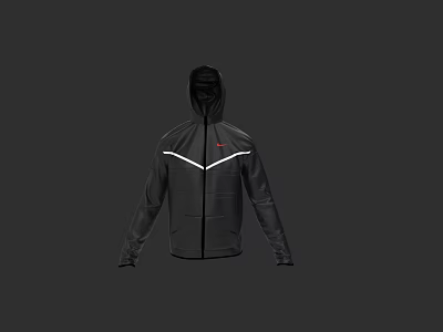 Nike Tech Fleece Hooded Jacket Streetwear Sweatshirt 3d model