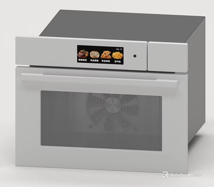 Modern Electric Oven With Digital Display And Glass Door For Kitchen Use 3d model 