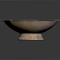 Decorative Petal Shaped Bowl with Metallic Sheen And Textured Surface For Home Decor