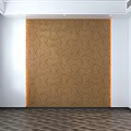 Modern background wall carved background wall 3d model