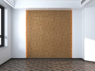 Modern background wall carved background wall 3d model