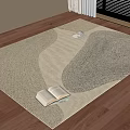 Modern Square Carpet Carpet 3d model