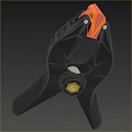 Adjustable Gray Hand Clamp With Red Accents And Ergonomic Grip Design
