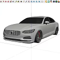 Sleek White Sedan With Black Wheels In Modern Indoor Display Room