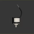 Durable Electric Motor Featuring Cylindrical White Black Casing Shaft And Colorful Wires