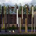 Modern Outdoor Lights With Sleek Metal Designs For Garden Yard Illumination