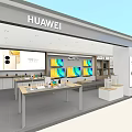 Huawei Mall Store Showcasing Smartphones Tablets And Modern Display Areas