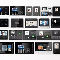 Pin card machine face machine fingerprint recognition machine fingerprint machine 3d model