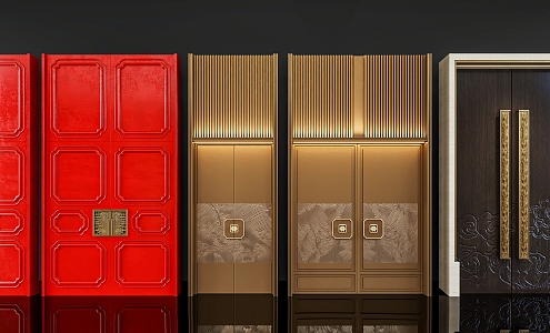 Double door 3d model