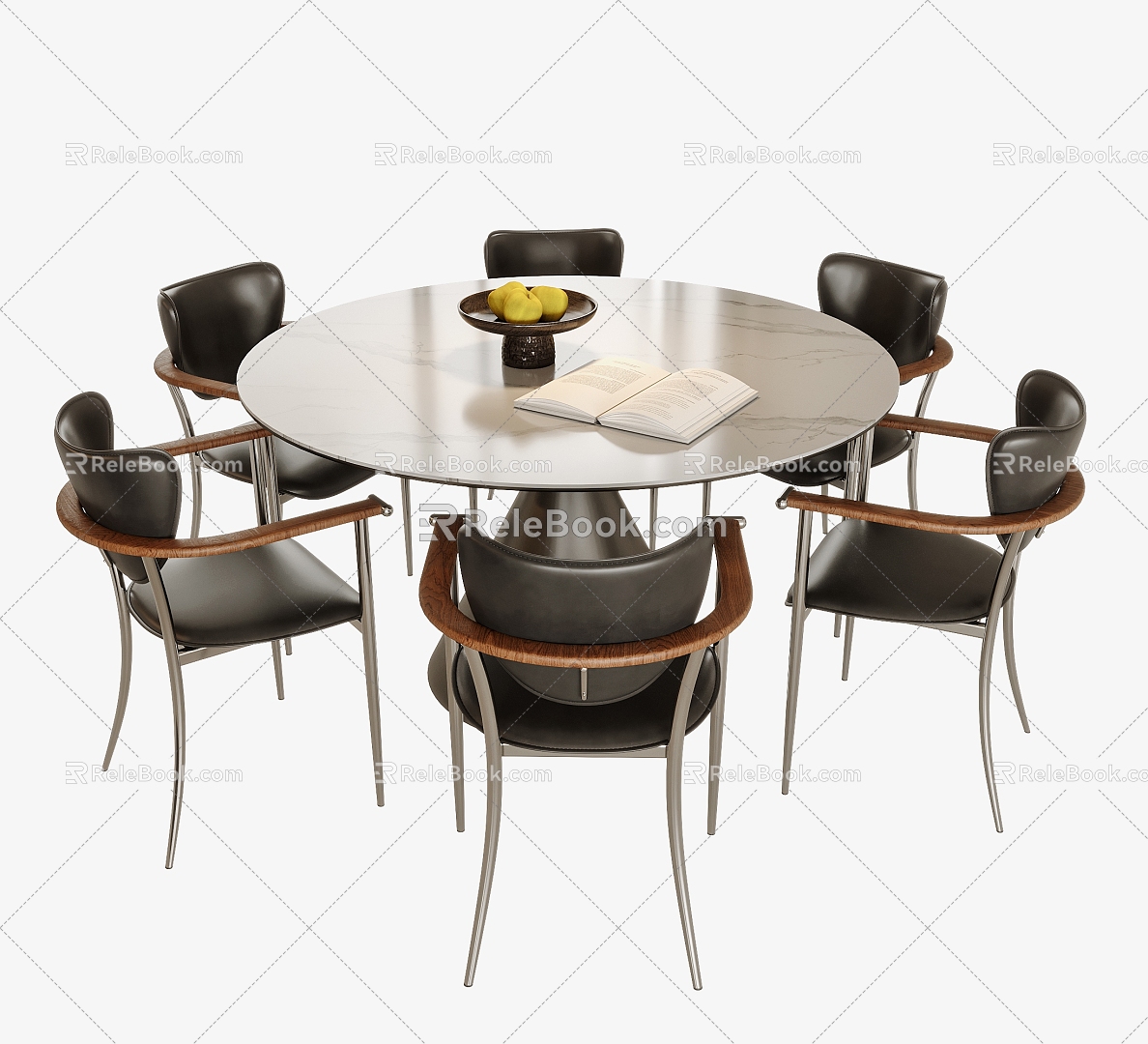 Round Dining Table Chair Dining Chair Round Dining Table 3d model