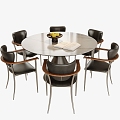 Round Dining Table Chair Dining Chair Round Dining Table 3d model