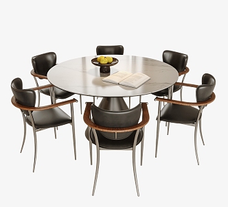 Round Dining Table Chair Dining Chair Round Dining Table 3d model