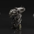 Game Movie Character Mechanical Robot 3D Model Three Angles Sci Fi Design 3d model