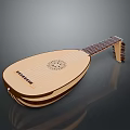 Pipa Instrument String Chinese Musical Instruments 3d model