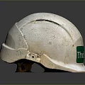 White THOR Safety Helmet With Green Label For Construction Workplace Safety