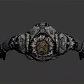 Futuristic Armored Sci Fi Warrior Character Standing Pose With Detailed Armor Design