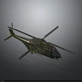 Beige Helicopter Model With Main Rotors Tail Rotor And Sleek Fuselage Design