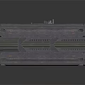 Industrial Mechanical Components 3D Models With Spiked Sphere Frame And Rectangular Box