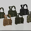 Military Style Tactical Vests In Various Colors And Multiple Designs For Outdoor Activities