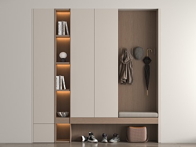 Modern Shoe Cabinet Floor Cabinet Multi-functional Entrance model