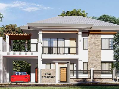 Modern single-family villa homestay self-built model