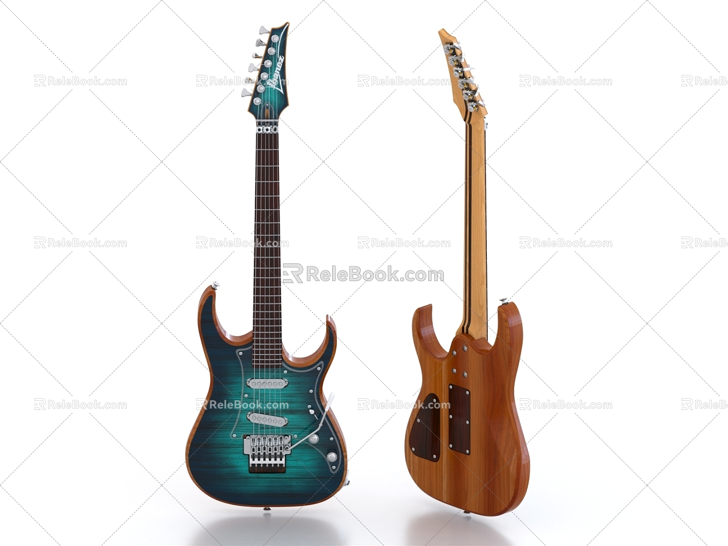 Electric guitar ukulele ukulele musical instrument 3d model