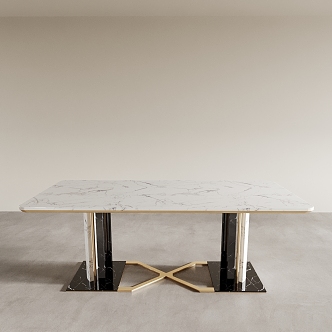 Dining Table Long Table Marble Table Office Desk Conference Table Tea Table 3d model