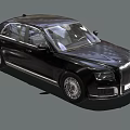 Black Luxury Sedan with Sleek Body Lines Chrome Accents and Premium Wheels