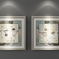 Traditional American Decorative Painting 3d model