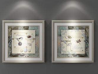 Traditional American Decorative Painting 3d model